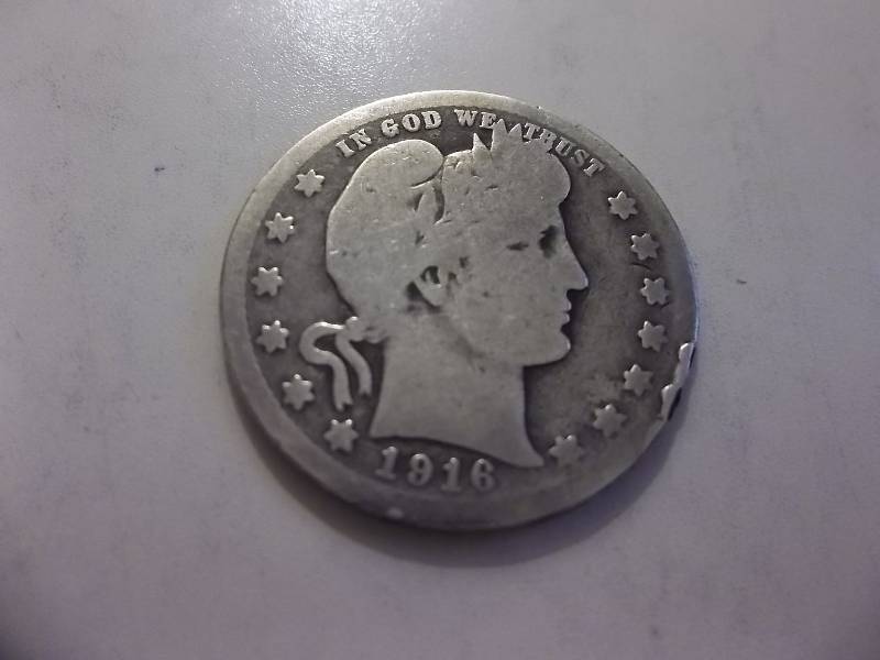 1916 D Barber Quarter