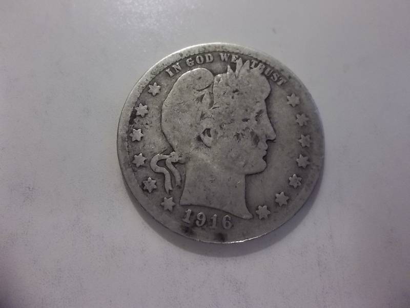 1916 D Barber Quarter