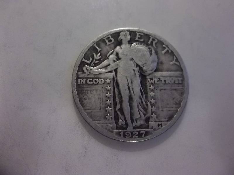 1927 Standing Liberty Quarter Very Strong Date
