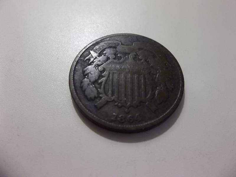 1864-2 Cent Piece
