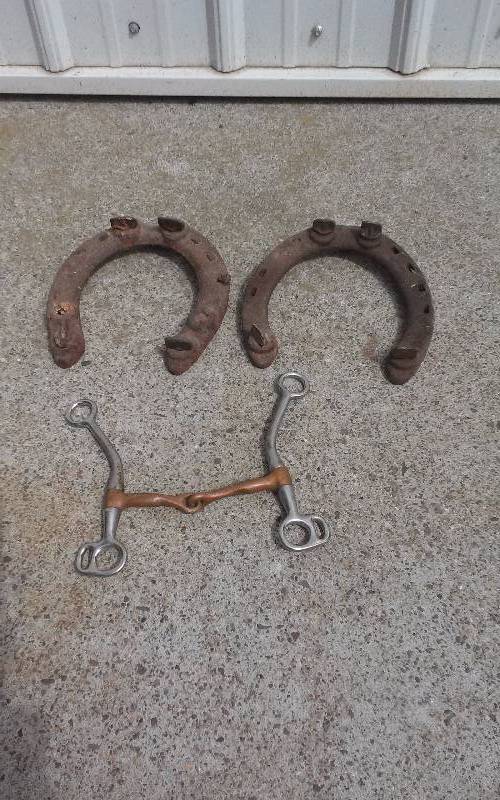 lot 57 image: Lot - Horse Shoes, Bit