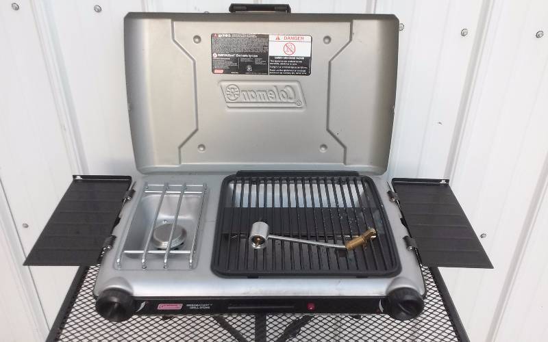 lot 96 image: Coleman InstaStart Grill Propane Camp Stove
