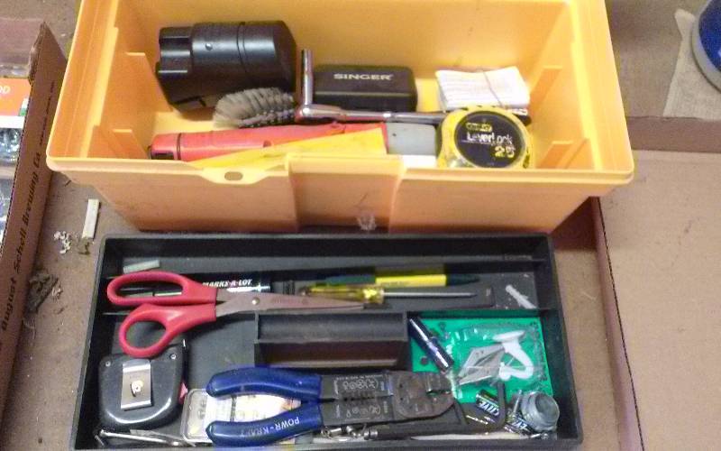 lot 119 image: Toolbox with Misc Content