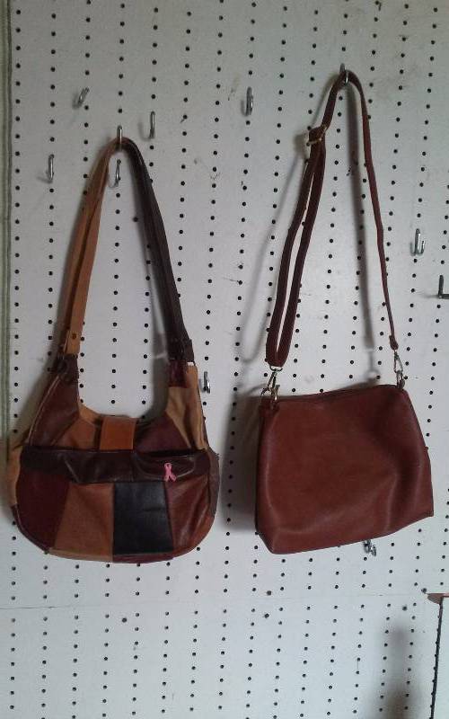 lot 179 image: Purse - Lot of (2) Brown Leather & Multi Color, Good Condition