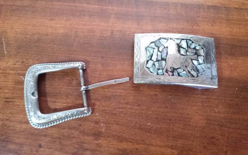 lot 210 image: Lot - Horse Belt Buckle, Buckle