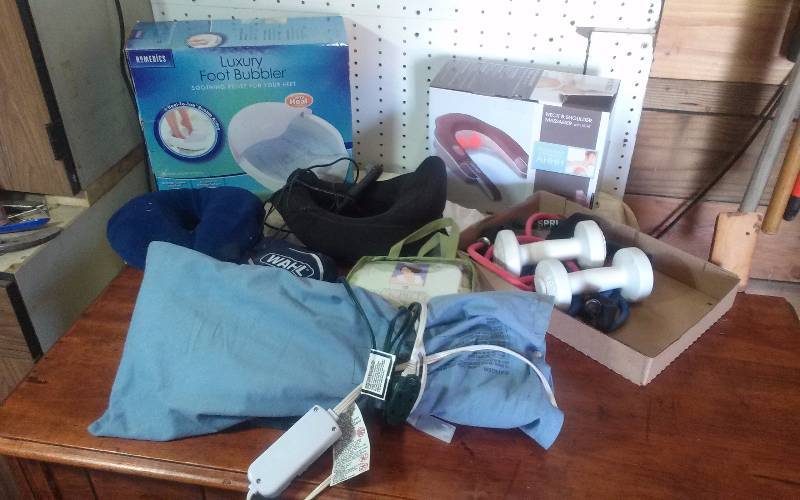 lot 252 image: Lot - Health & Beauty Items, HomeMedic Massager, etc
