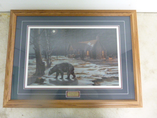 lot 27 image: Sweet Curiosity Bear Print by Mary Pettis