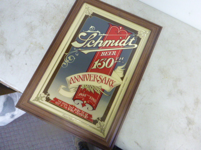 lot 32 image: Schmidt Beer Mirror
