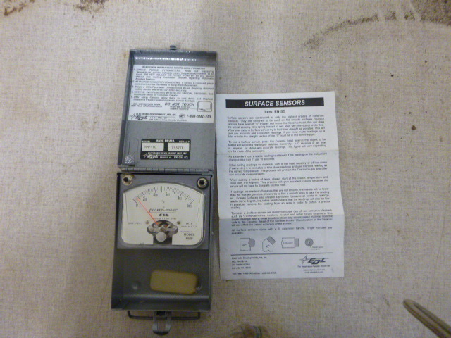 lot 64 image: EDL Pocket Probe Analog Pyrometer