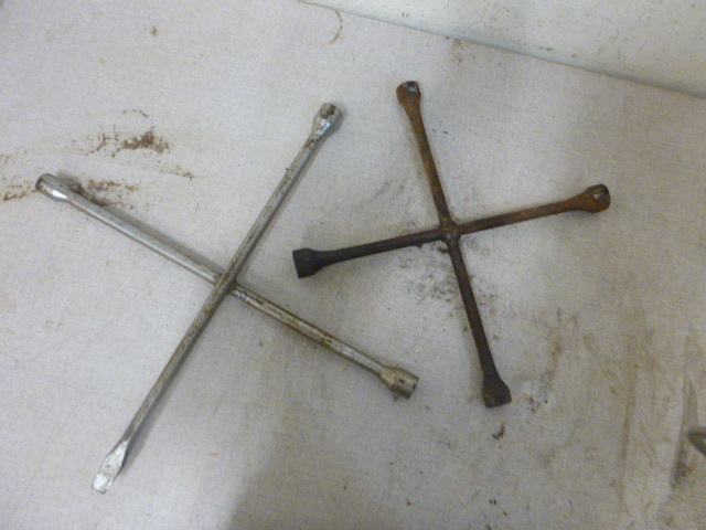 lot 70 image: 2 4-Way Lug Wrenches