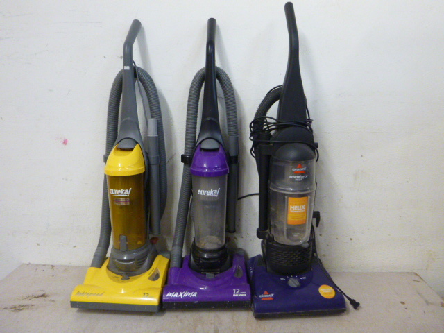 lot 140 image: 3 Upright Vacuum Cleaners