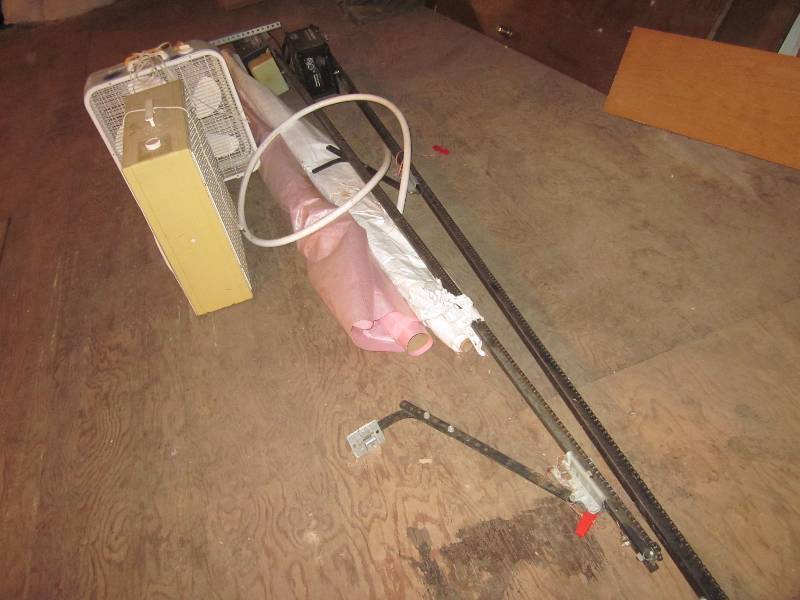 lot 119 image: Garage Door Openers, House Wrap, Fans, Etc.