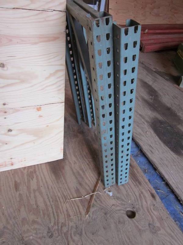 lot 54 image: 2 Pieces of Pallet Uprights cut down to 42 Height