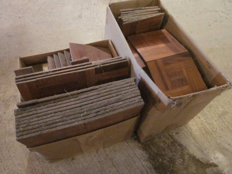 lot 64 image: 2 Boxes of Parquet Flooring
