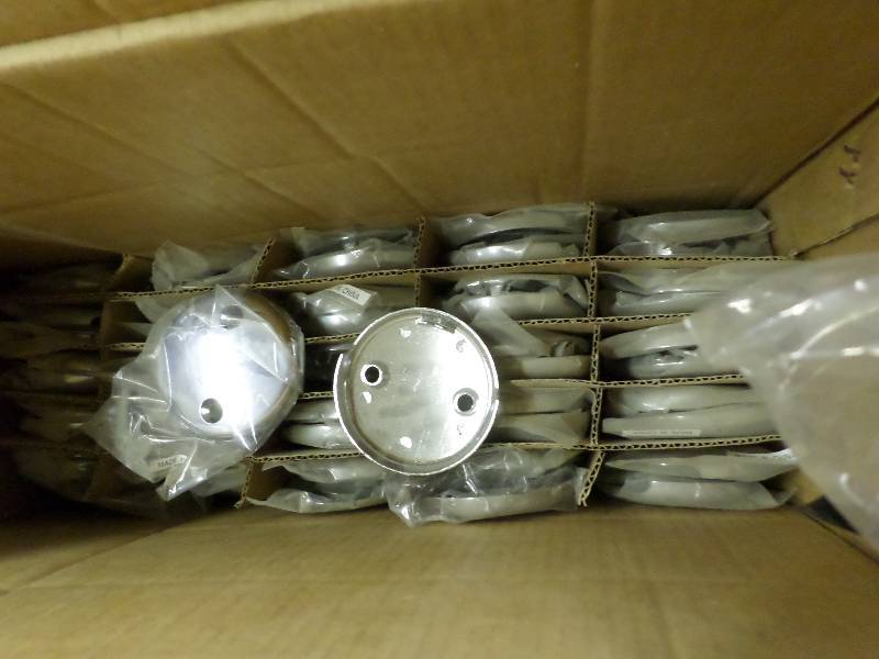 BATHTUB BLANK TWO HOLE OVERFILL PLATE, QTY 102