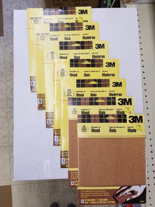 3M WOOD SANDPAPER