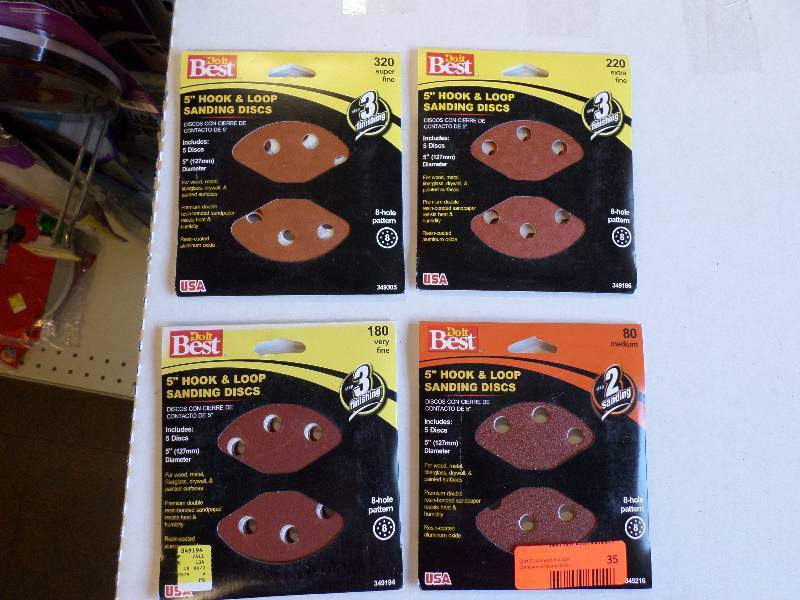 HOOK & LOOP SANDING DISCS 8 HOLE PATTERN