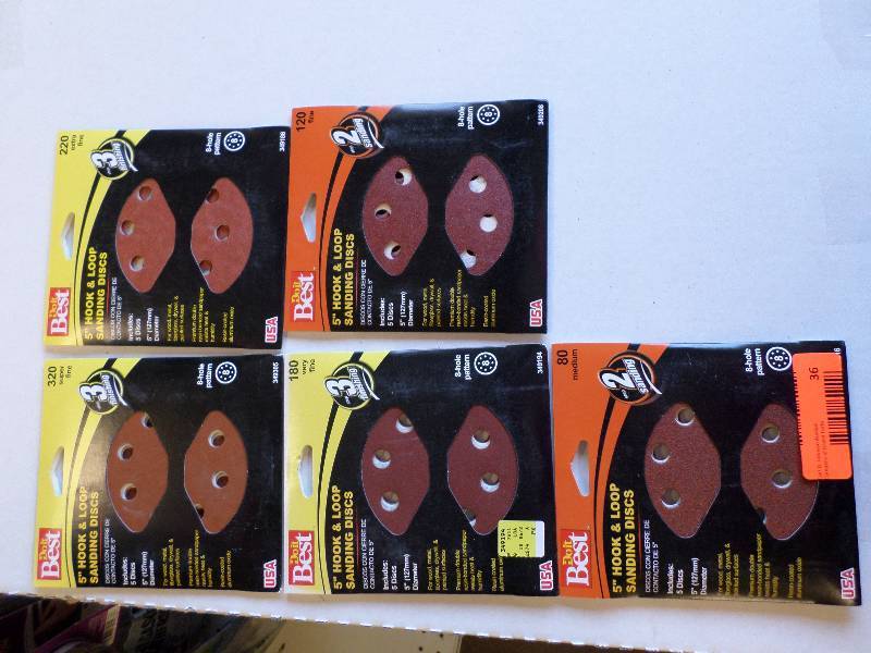 HOOK & LOOP SANDING DISCS 8 HOLE PATTERN