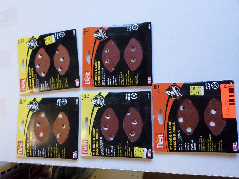 HOOK & LOOP SANDING DISCS 8 HOLE PATTERN