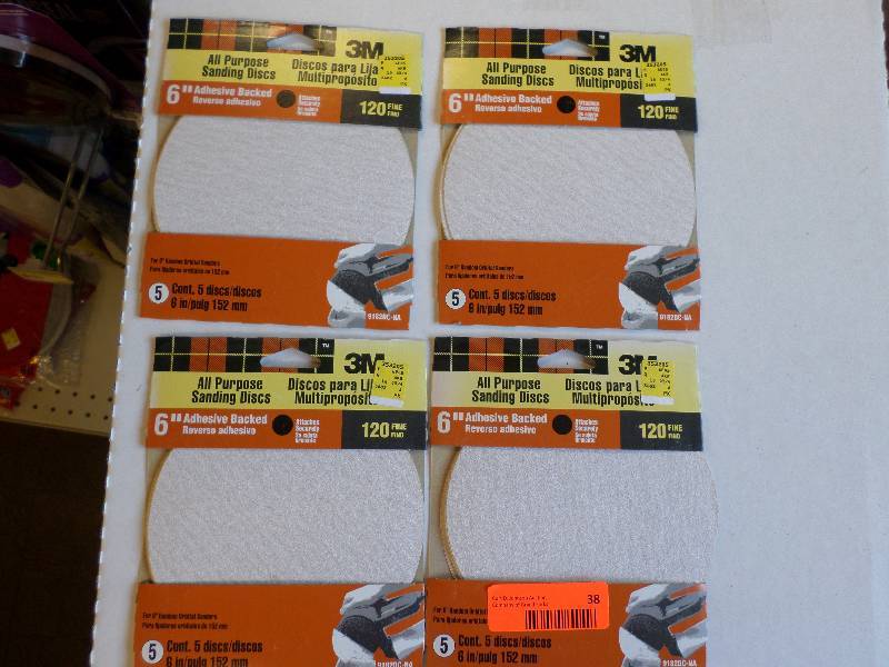 ALL PURPOSE SANDING DISCS  6 ADHESIVE BACKED