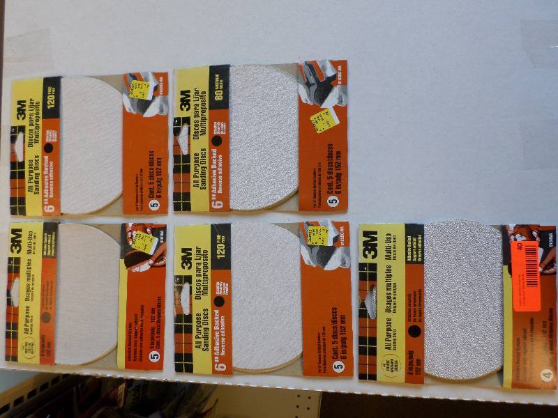 ALL PURPOSE SANDING DISCS  6 ADHESIVE BACKED