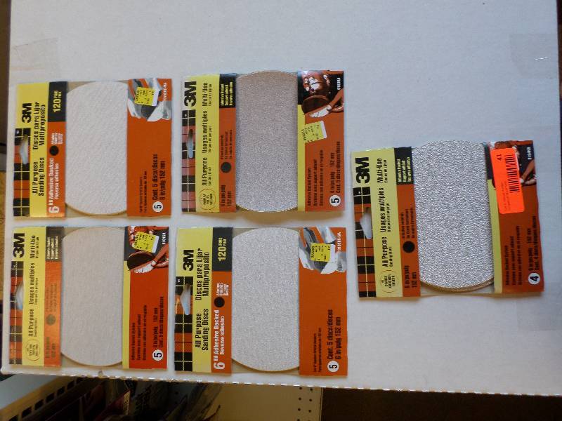 ALL PURPOSE SANDING DISCS  6 ADHESIVE BACKED