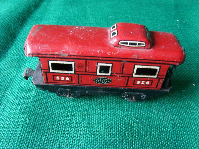 lot 110 image: Vintage New York Central lines train car. This car is old