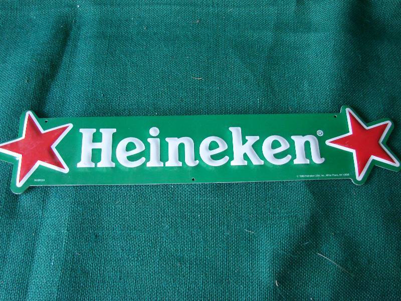 lot 146 image: VINTAGE 1998 Heineken Wall Tin