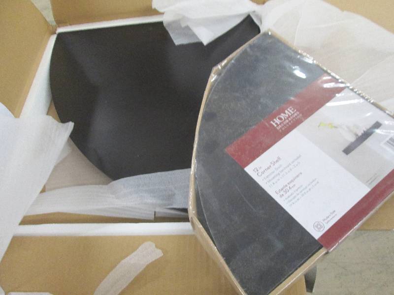 Lot of 2 Corner Shelves 18 inch & ...