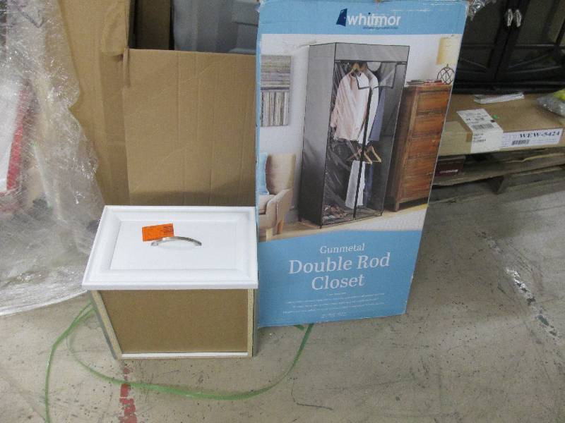 Gunmetal Double Rod Closet Retail $...