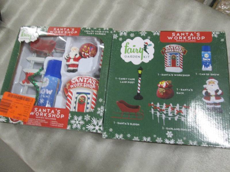 Lot of 2 Santas Workshop Fairy Gard...