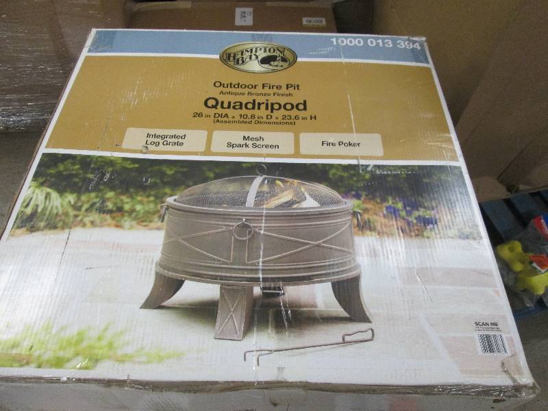 Hampton Bay Quadripod Outdoor Fire ...