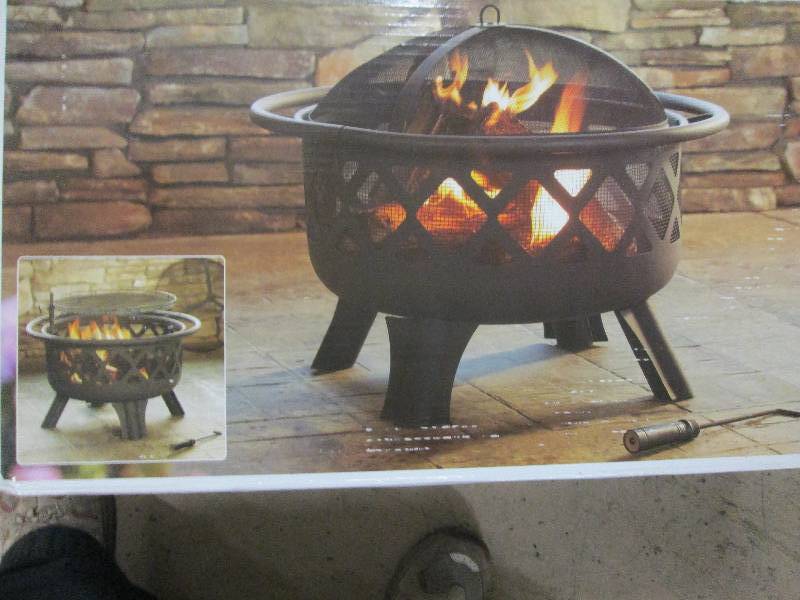 Hampton Bay Crossfire Outdoor Fire ...