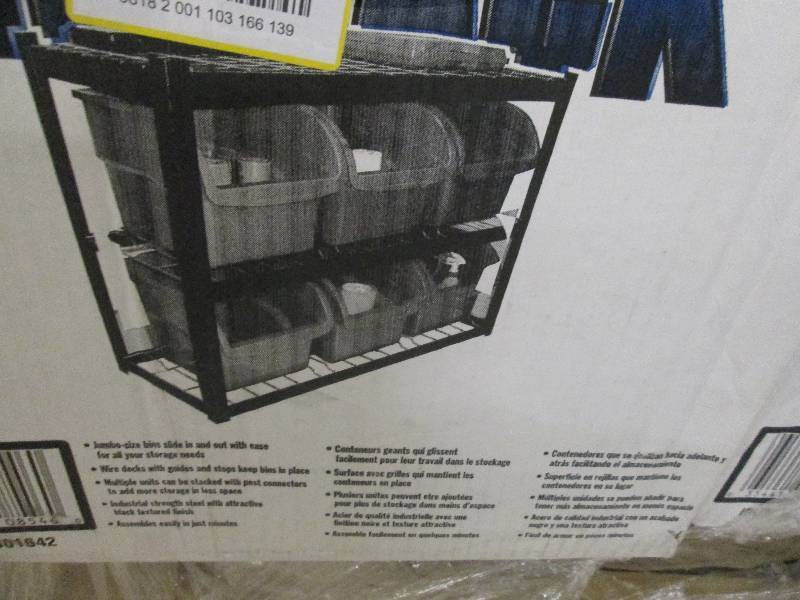 Edsal Industrial Steel Bin Rack...