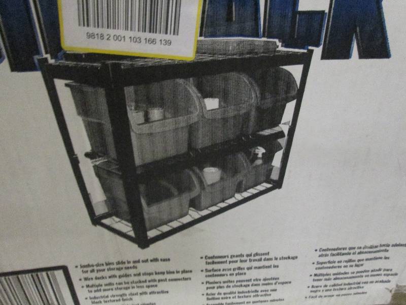 Edsal Industrial Steel Bin Rack...