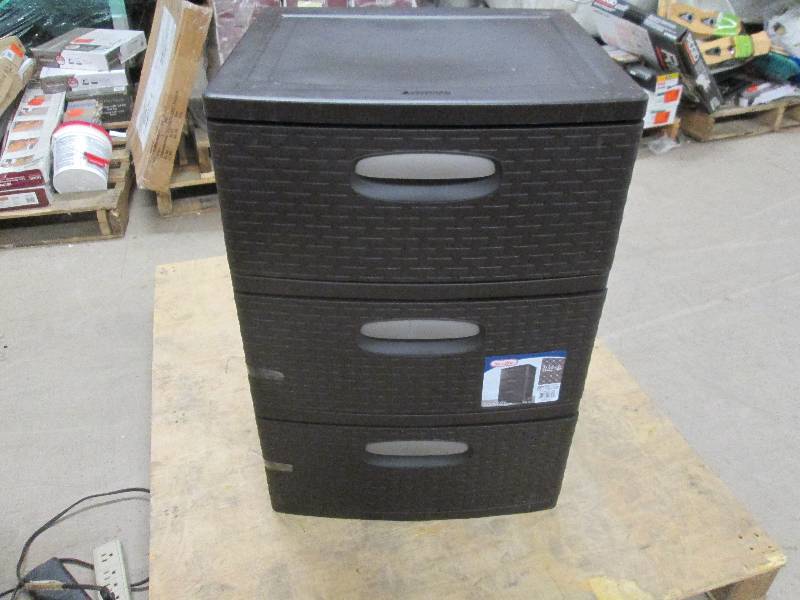 Sterilite 3 Drawer Plastic Wide Wea...
