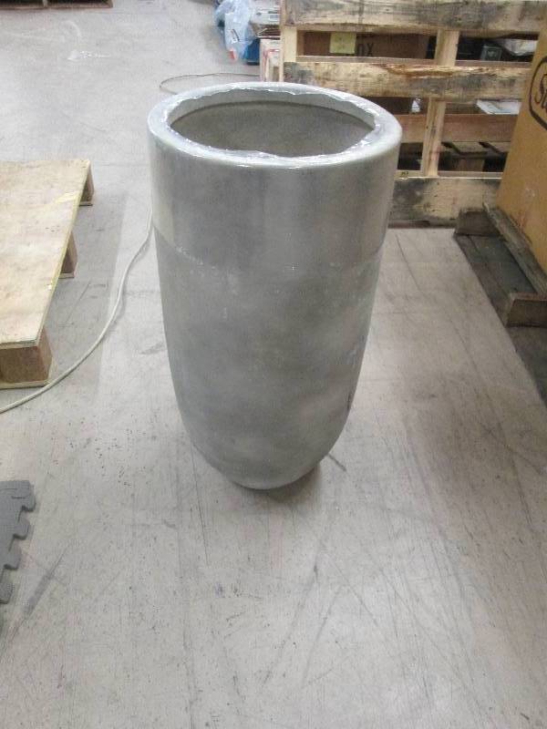 25.5 inch Tall Crucible Planter Cem...