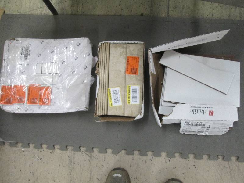 Lot of 3 Boxes Assorted Tile...