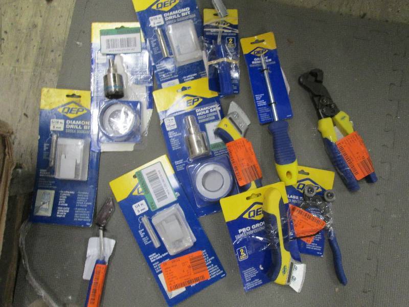 Lot of QEP Hand Tools & Drill Bits-...