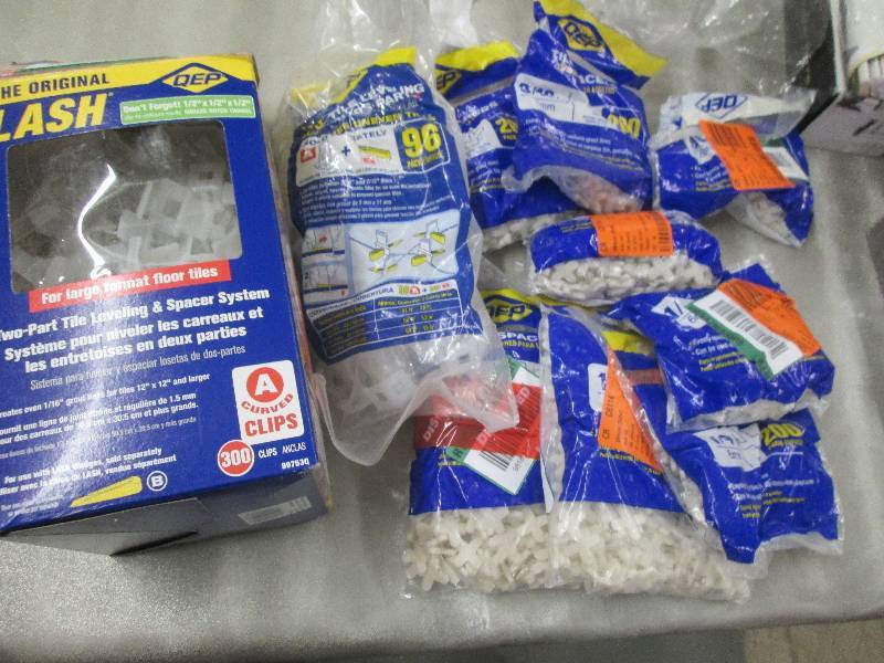 Large Lot of Tile Spacers & Clips...