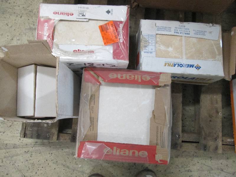 Lot of 4 Cases of Assorted Tile ...
