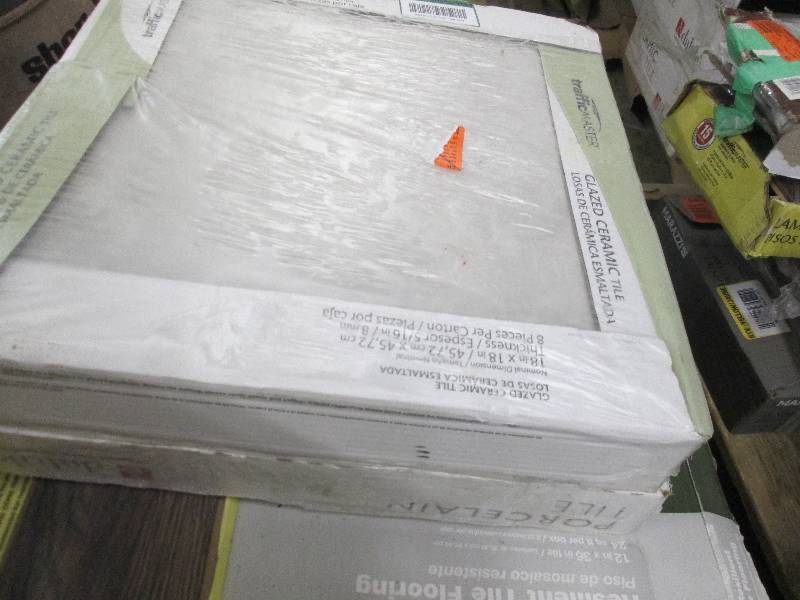 Lot of  7 Cases Assorted Tile ...