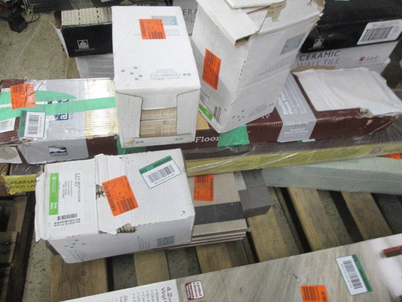 Lot of 8 Cases of Assorted Tile & L...