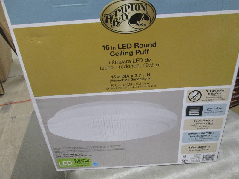 Hampton Bay 16 in 1 Light Bright Wh...