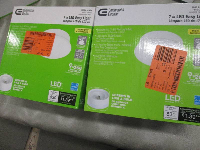 Lot of 2 Commercial Electric 7 inch...
