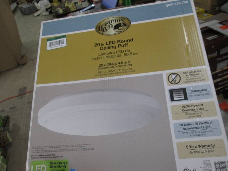 Hampton Bay 20 in 1 Light Bright Wh...