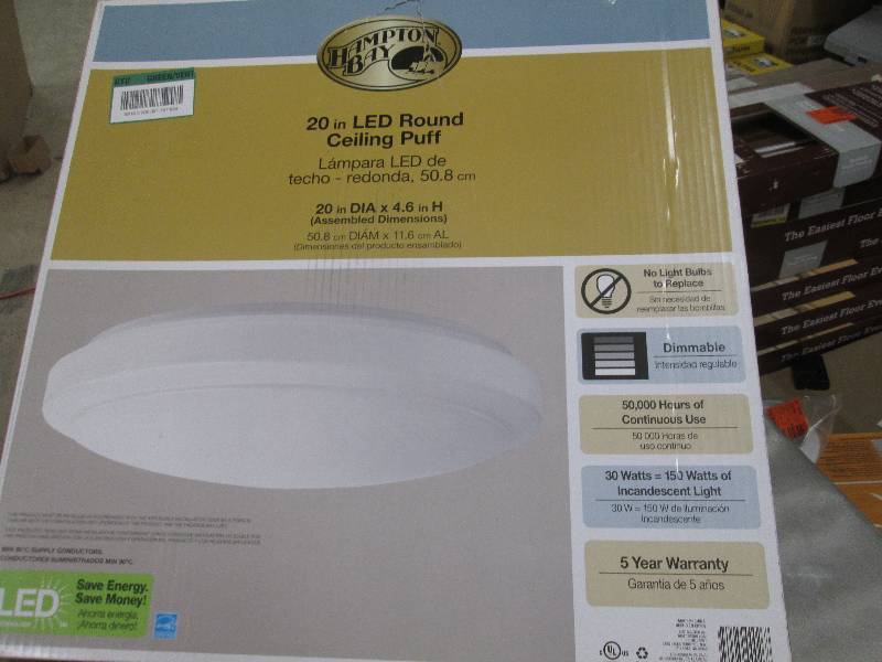 Hampton Bay 20 in 1 Light Bright Wh...