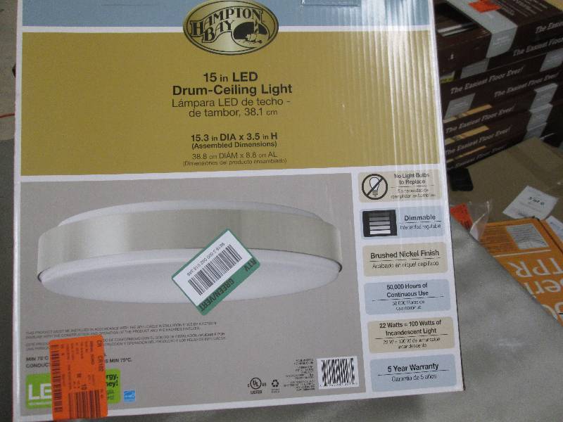 Hampton Bay 15 inch  Brushed Nickel...