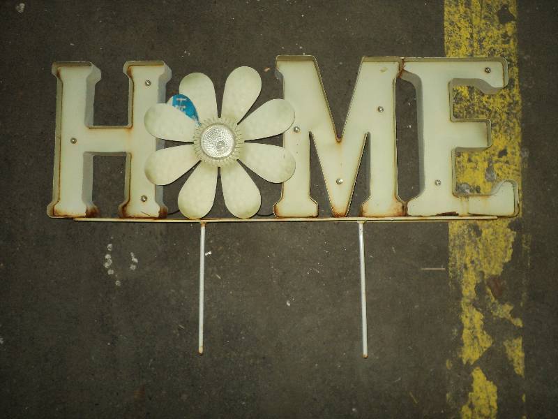 outdoor home sign, lights up...