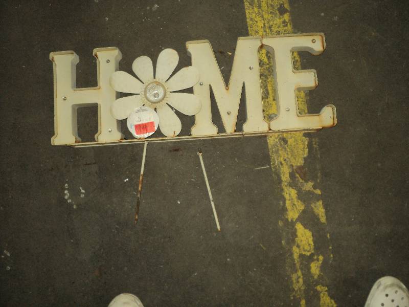 outdoor home sign, lights up, needs...
